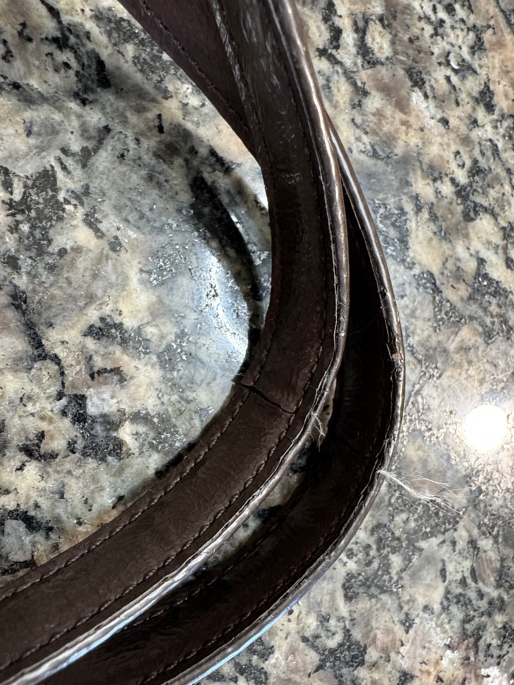 Coach Nancy satchel Signature Canvas Satchel with Dark Brown patent Trim - Picture 9 of 14